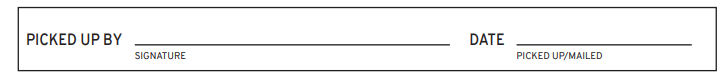 Office Use: Payee sign on date of cheque pickup